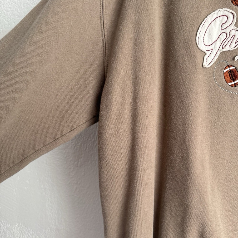 Vintage Grandpa Sweatshirt Mens Extra Large Beige Embroidered Pullover M&C Sport - Picture 3 of 8